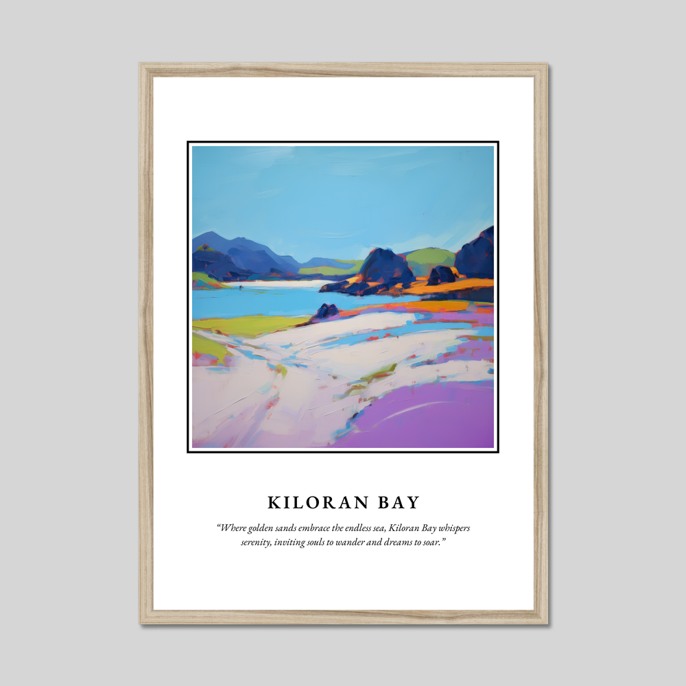 Poster in a natural frame