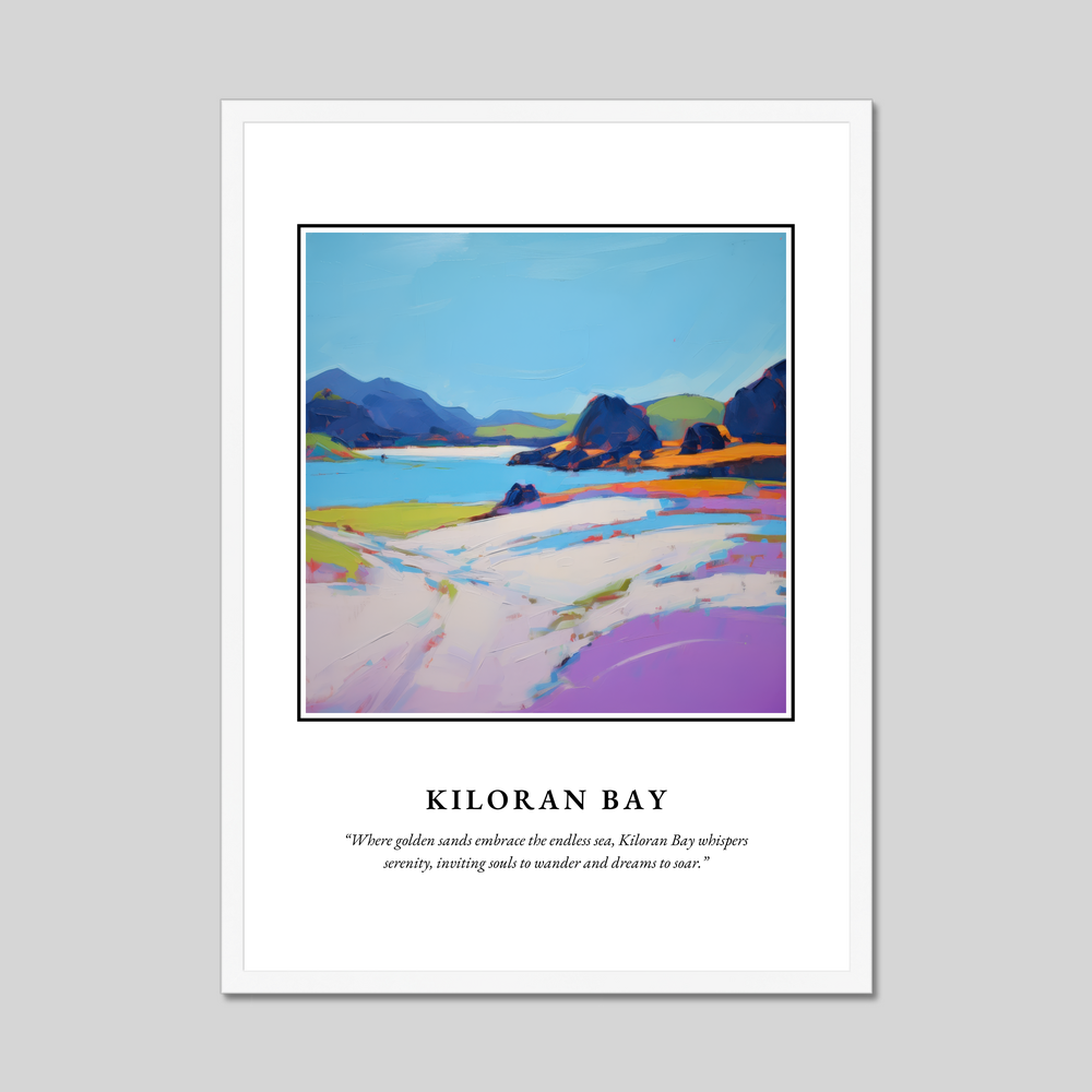 Poster in a white frame