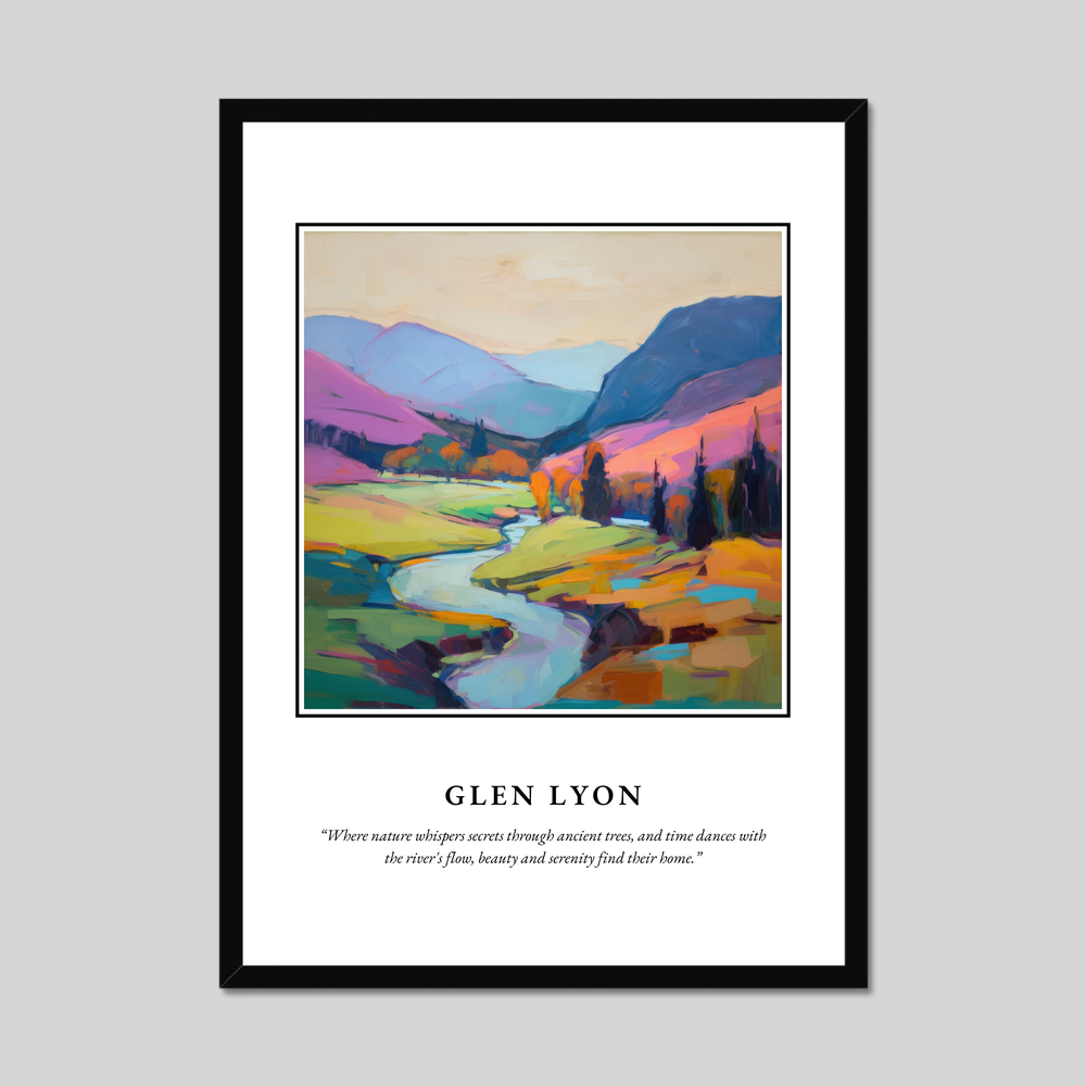 Poster in a black frame