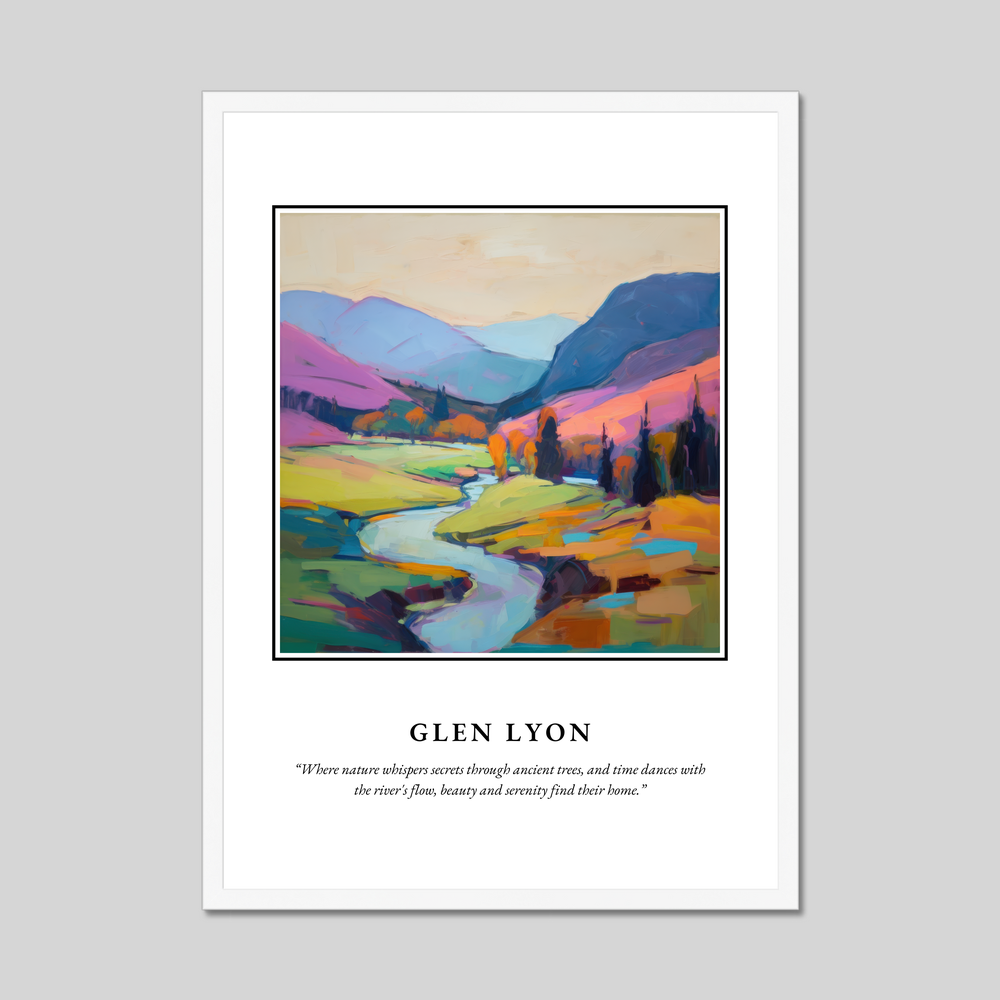 Poster in a white frame