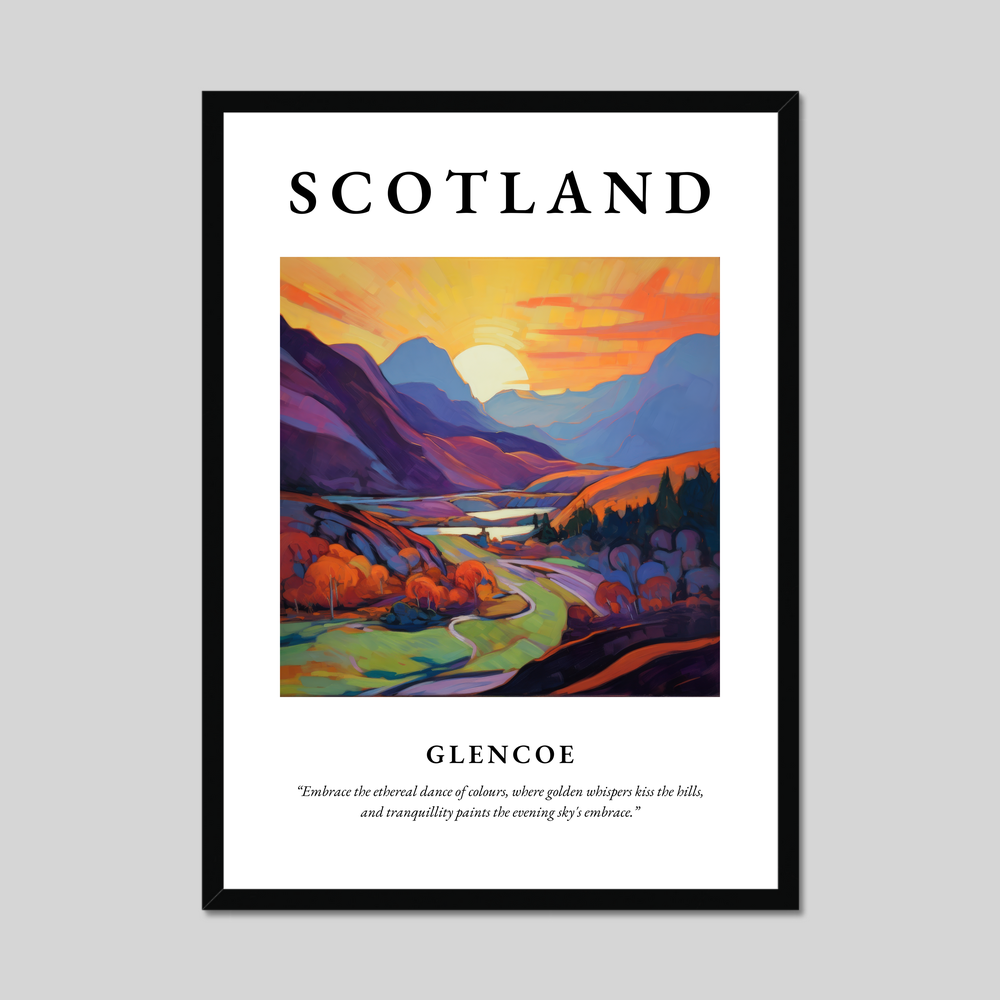 Poster of Glencoe, Scotland.