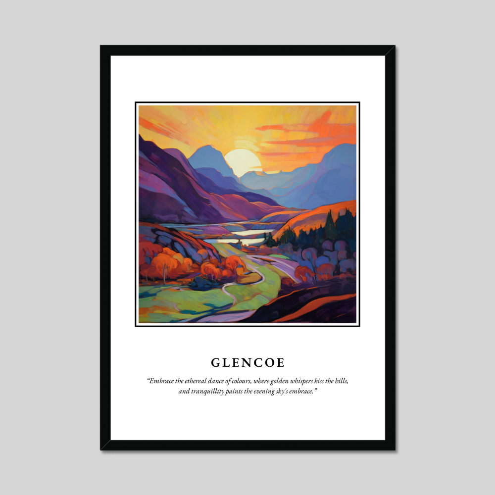 Poster in a black frame