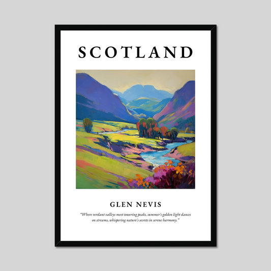 Poster of Glen Nevis, Scotland.
