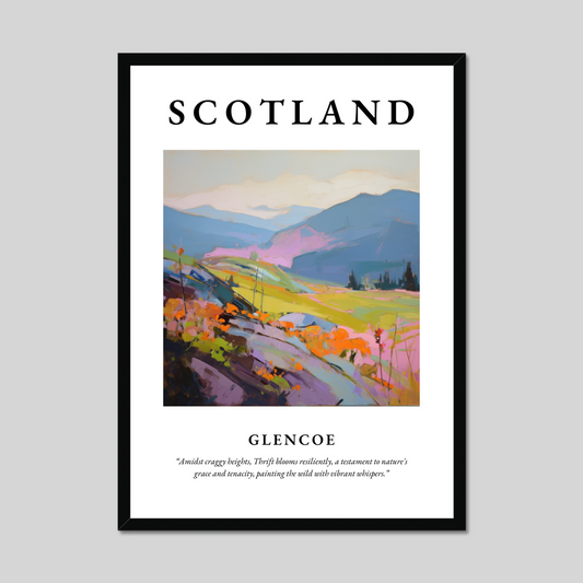 Poster of Glencoe, Scotland.