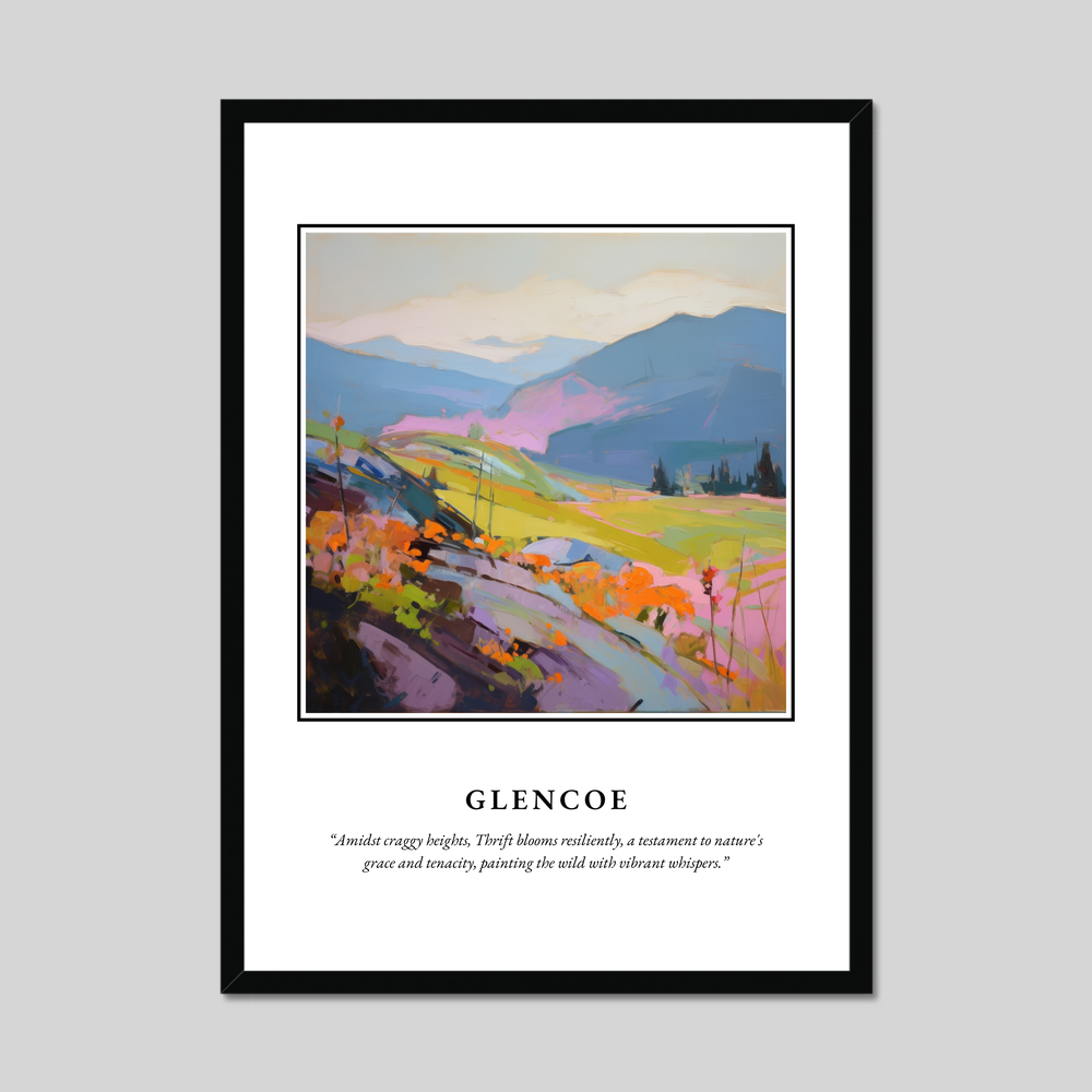 Poster in a black frame