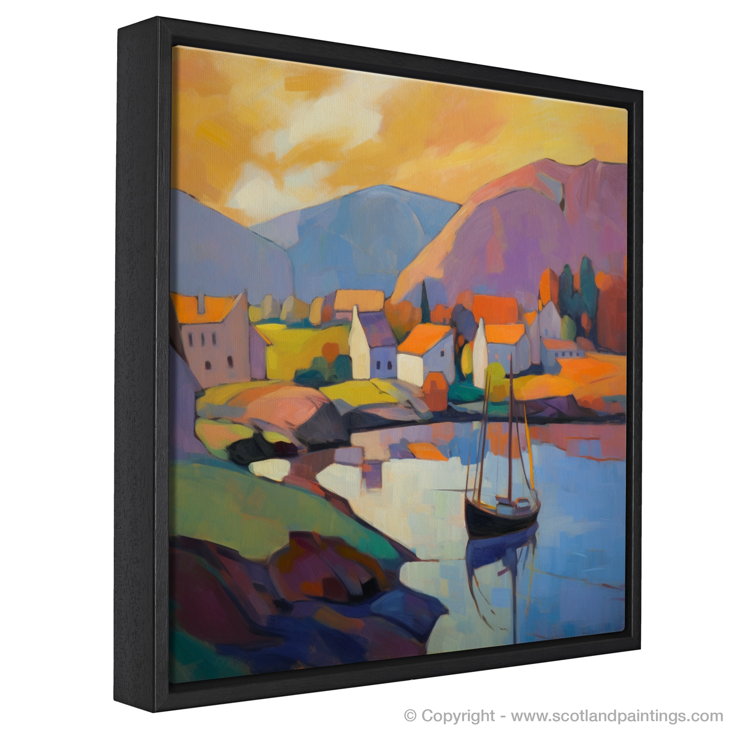 Cubist Golden Hour at Port Ellen Harbour