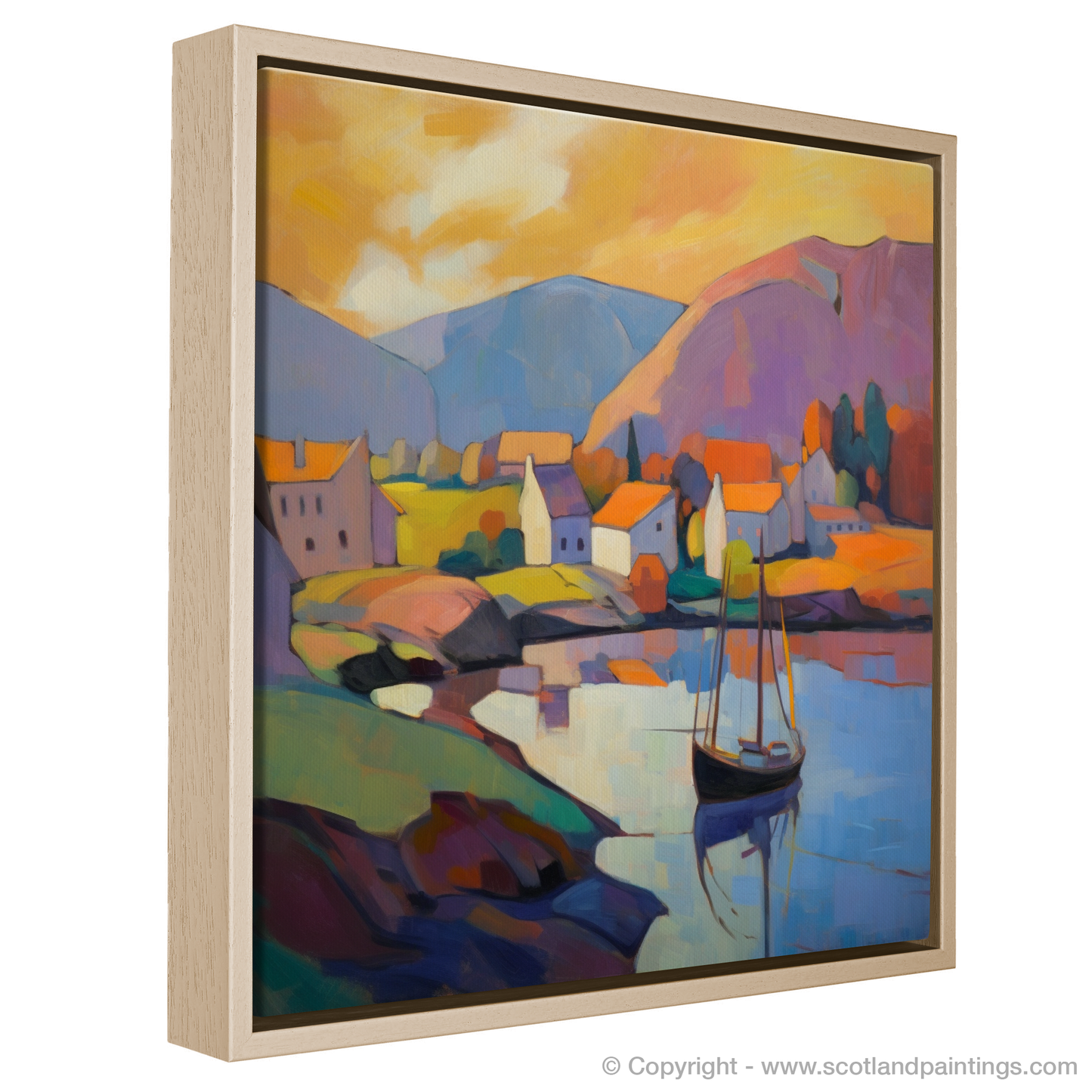 Cubist Golden Hour at Port Ellen Harbour