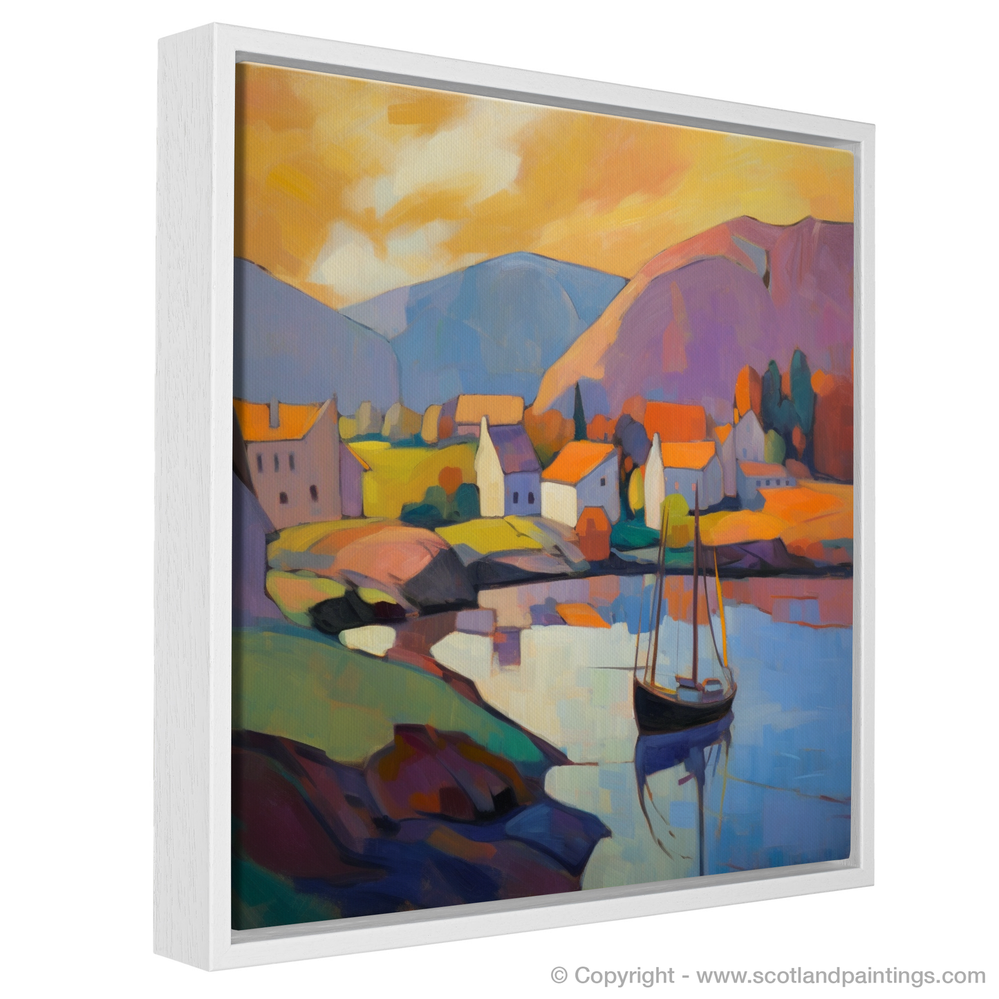 Cubist Golden Hour at Port Ellen Harbour