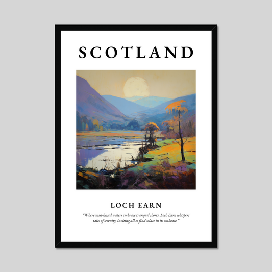 Poster of Loch Earn, Scotland.