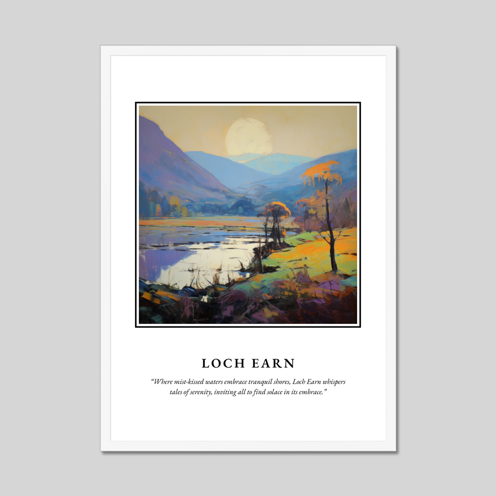 Poster in a white frame