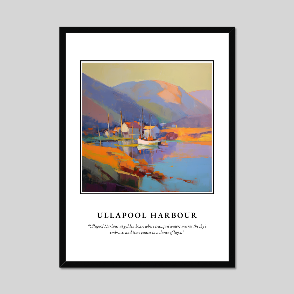 Poster in a black frame