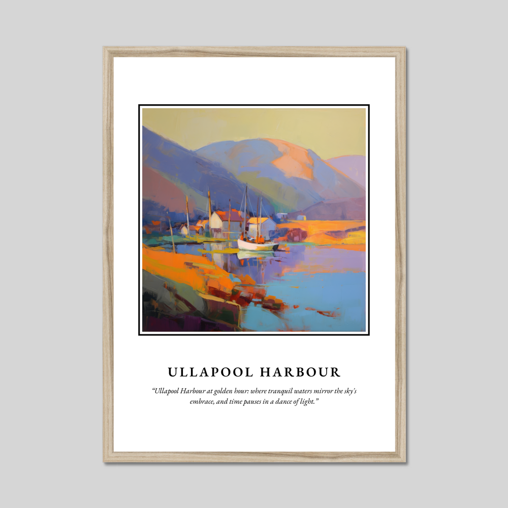 Poster in a natural frame