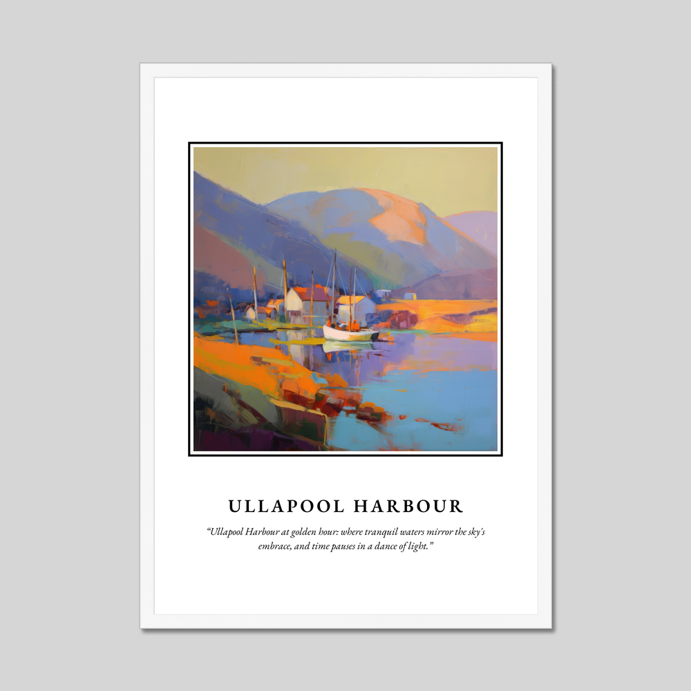 Poster in a white frame