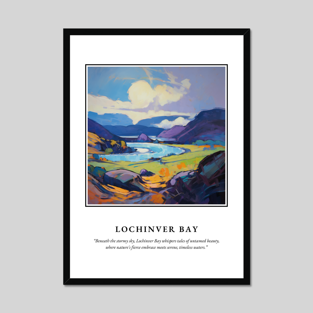 Poster in a black frame