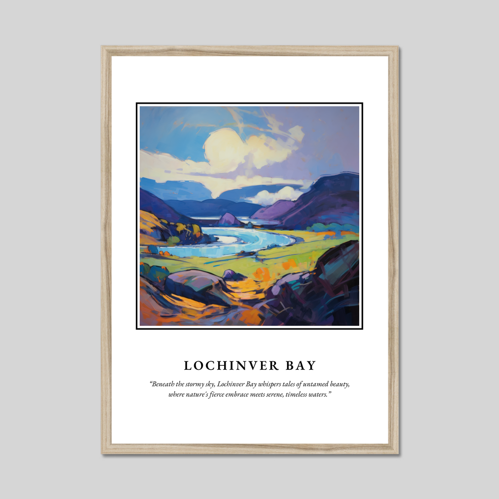 Poster in a natural frame