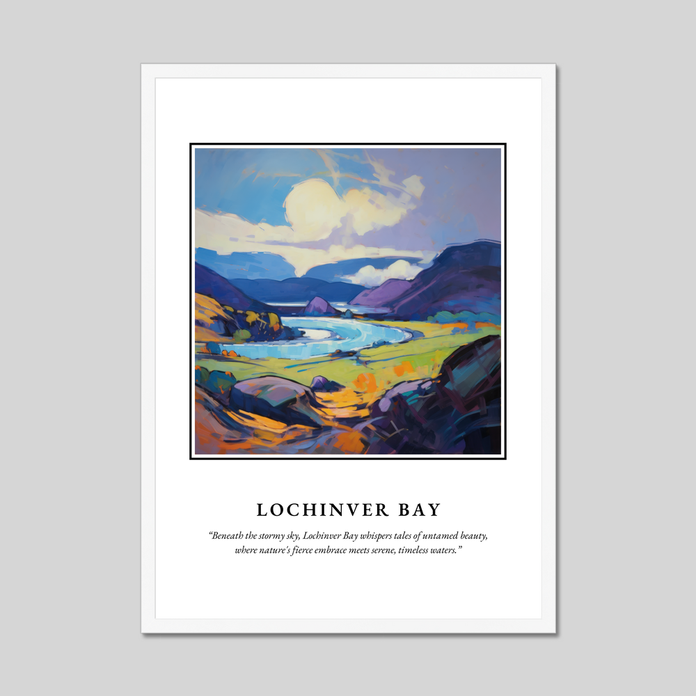 Poster in a white frame