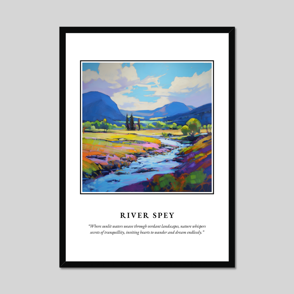 Poster in a black frame