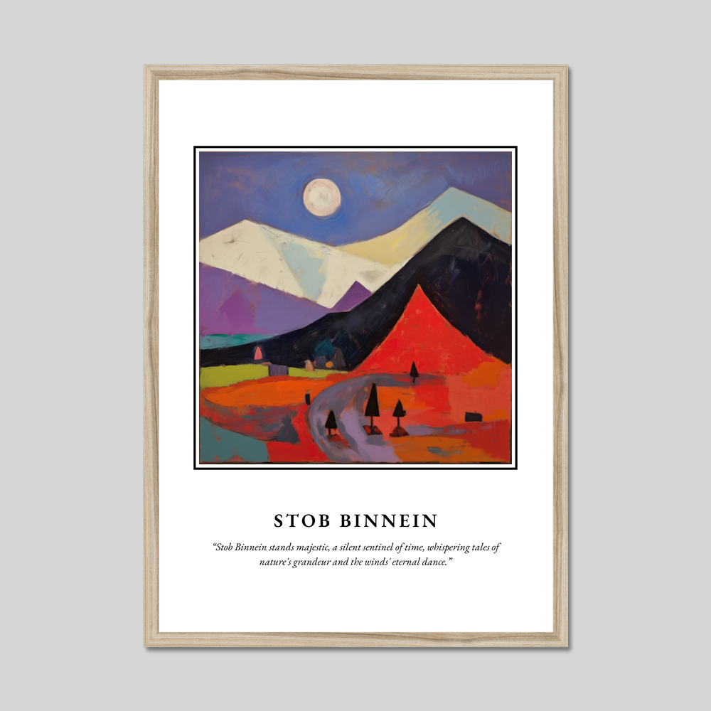 Poster in a natural frame