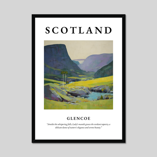 Poster of Glencoe, Scotland.