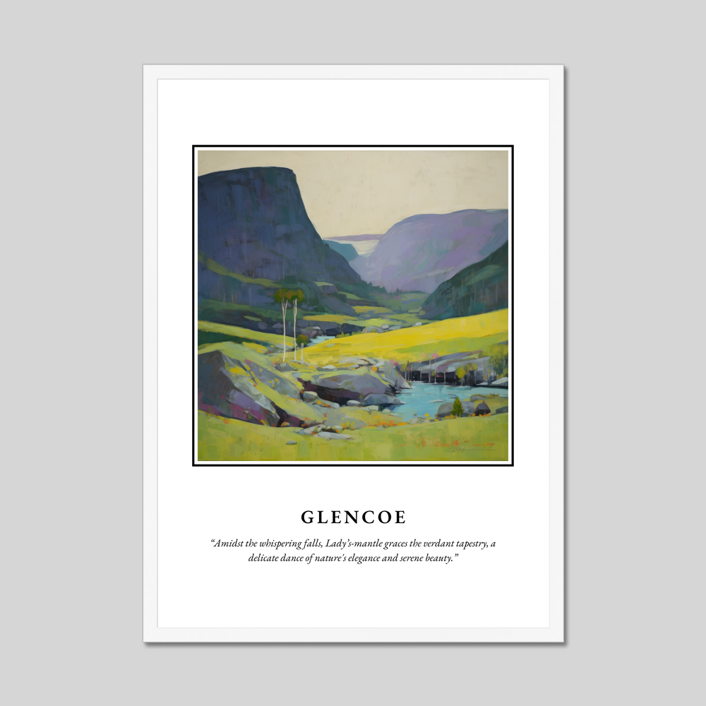 Poster in a white frame