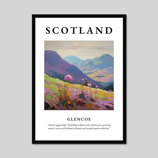 Poster of Glencoe, Scotland.