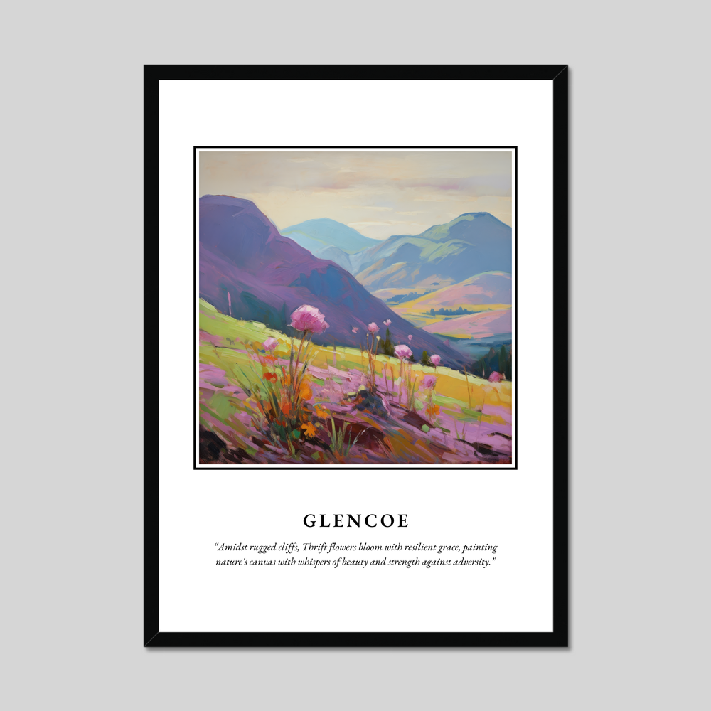 Poster in a black frame