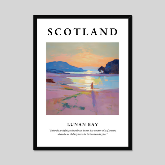 Poster of Lunan Bay, Scotland.