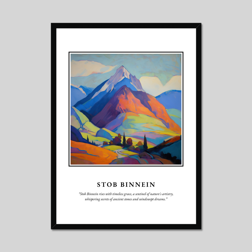 Poster in a black frame