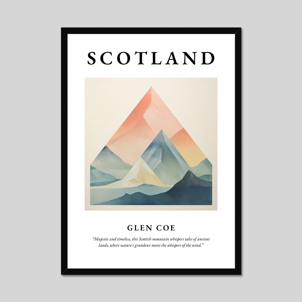 Poster of Glen Coe, Scotland.