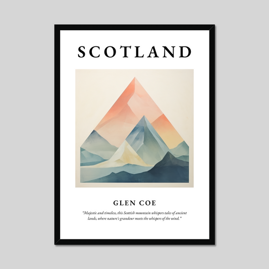 Poster of Glen Coe, Scotland.