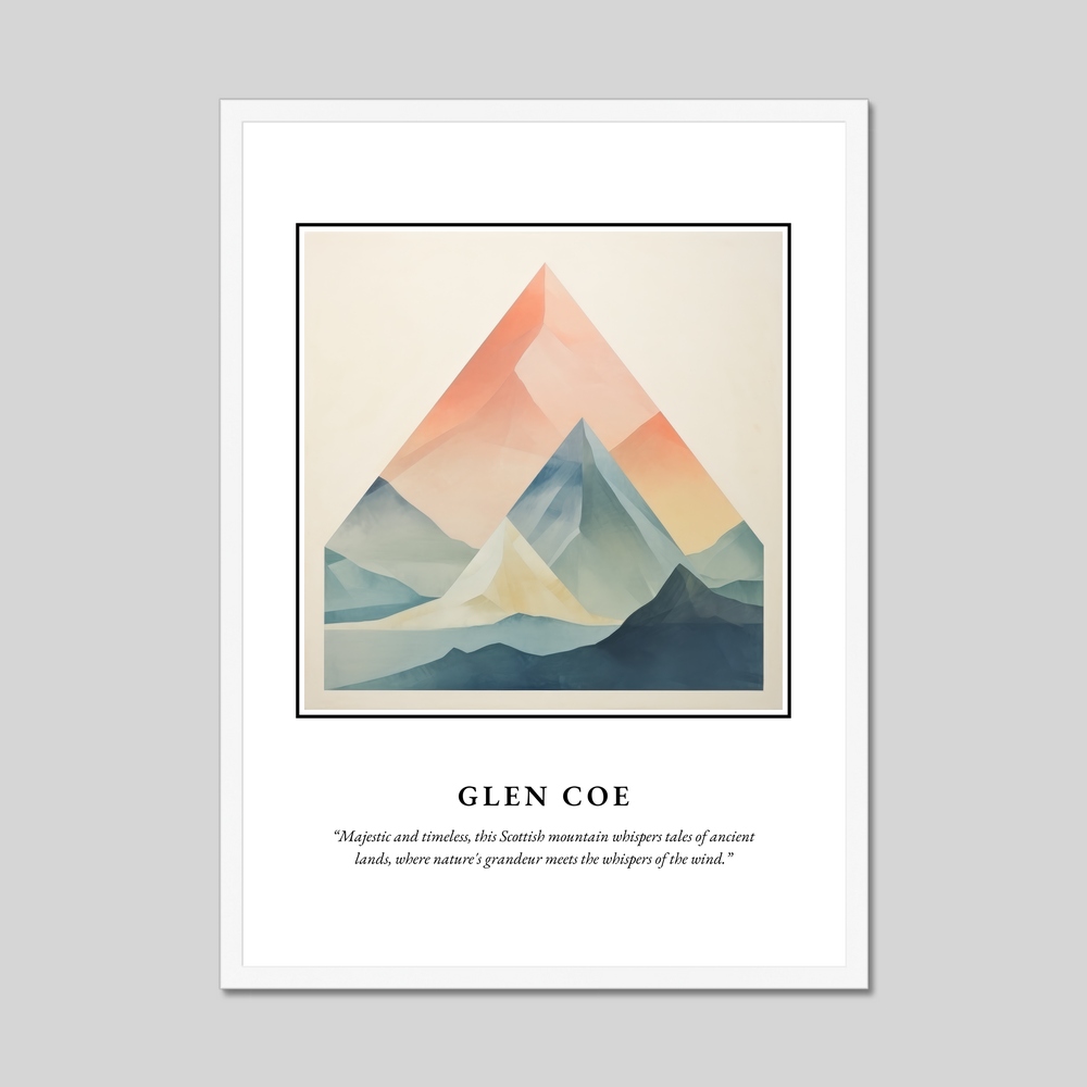 Poster in a white frame