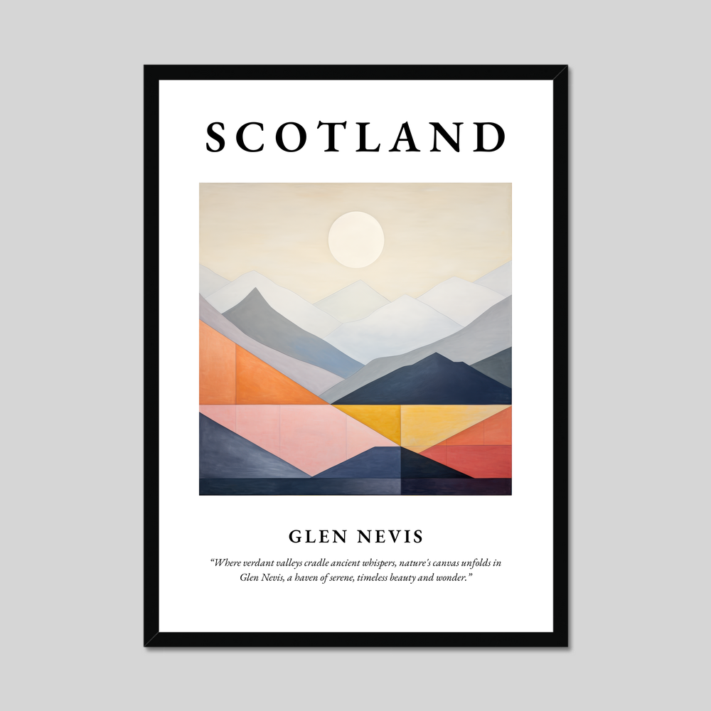 Poster of Glen Nevis, Scotland.