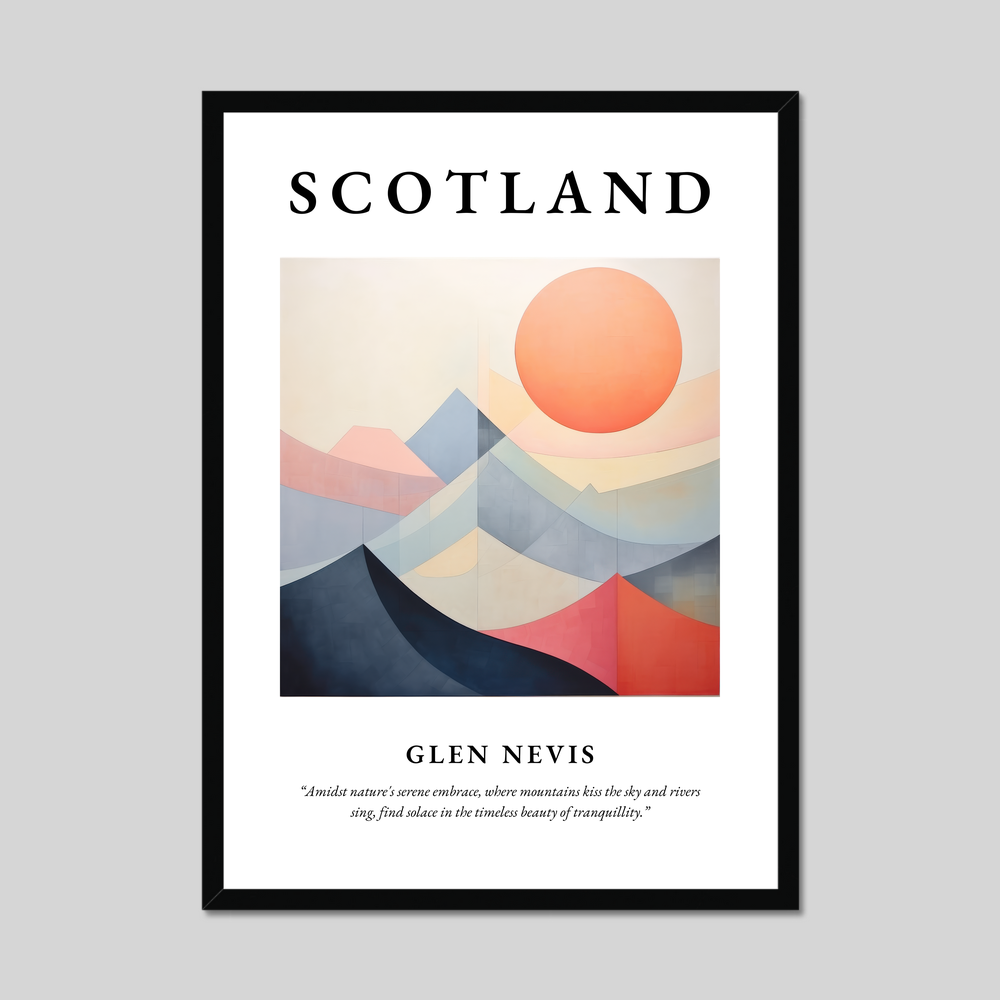 Poster of Glen Nevis, Scotland.