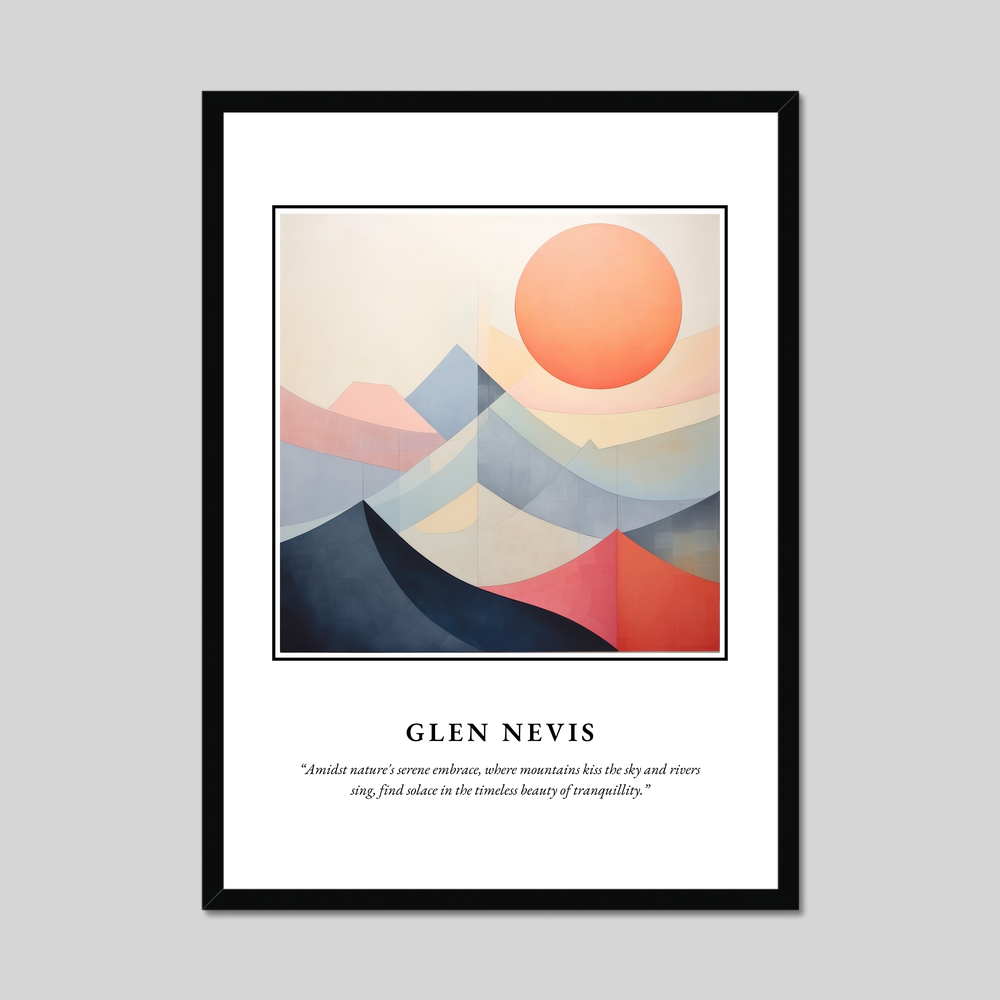 Poster in a black frame