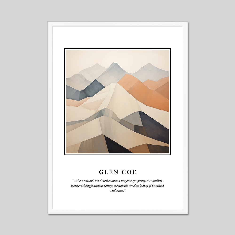 Poster in a white frame