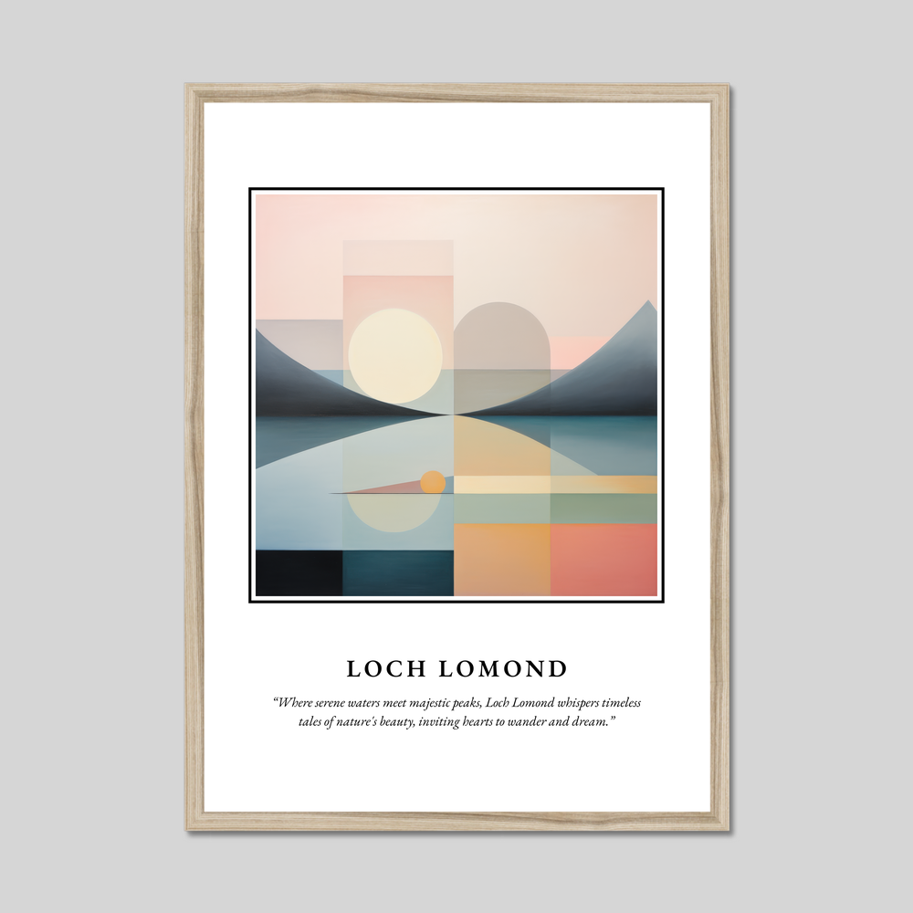 Poster in a natural frame