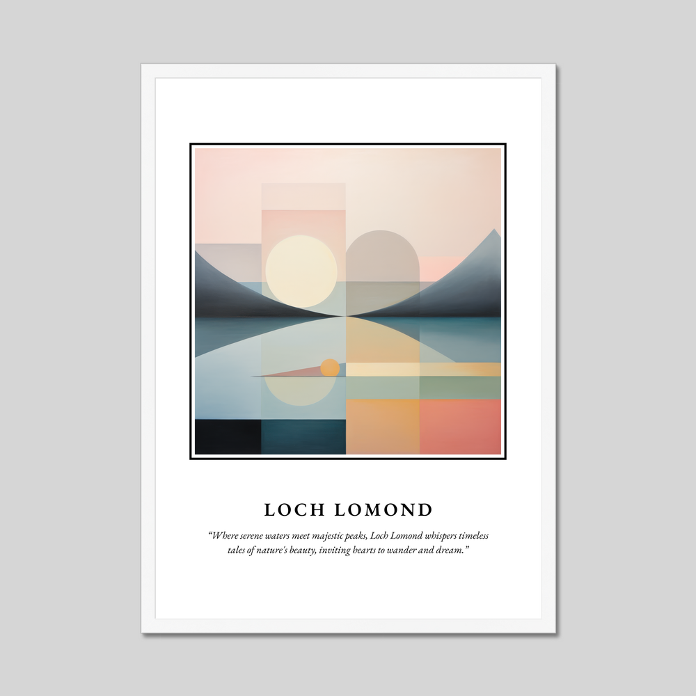 Poster in a white frame