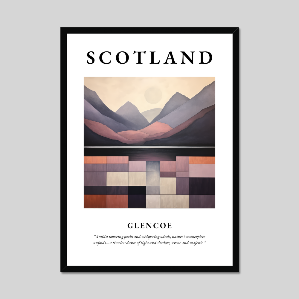 Poster of Glencoe, Scotland.
