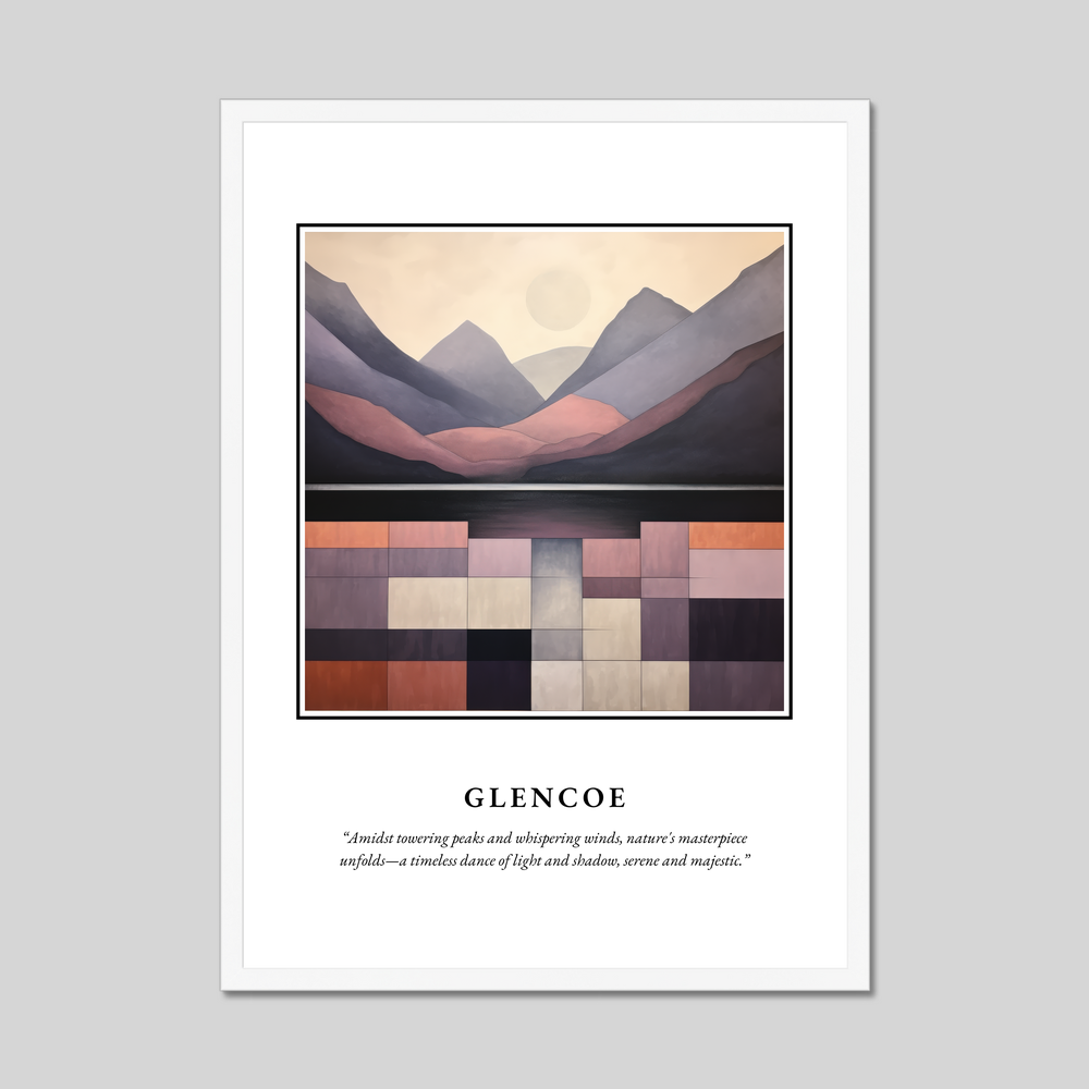 Poster in a white frame