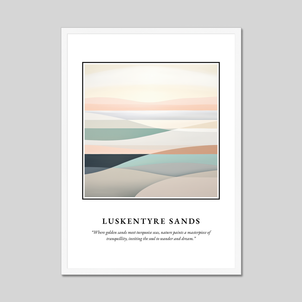 Poster in a white frame