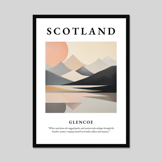 Poster of Glencoe, Scotland.