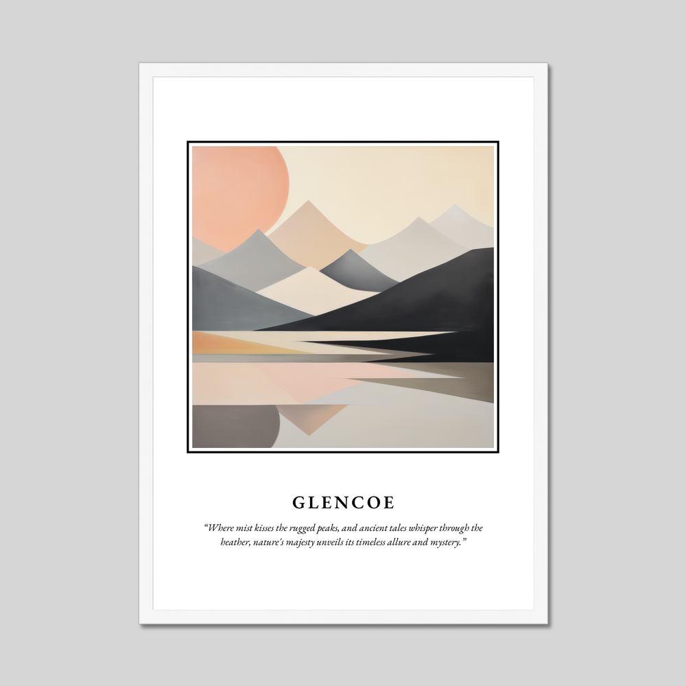 Poster in a white frame