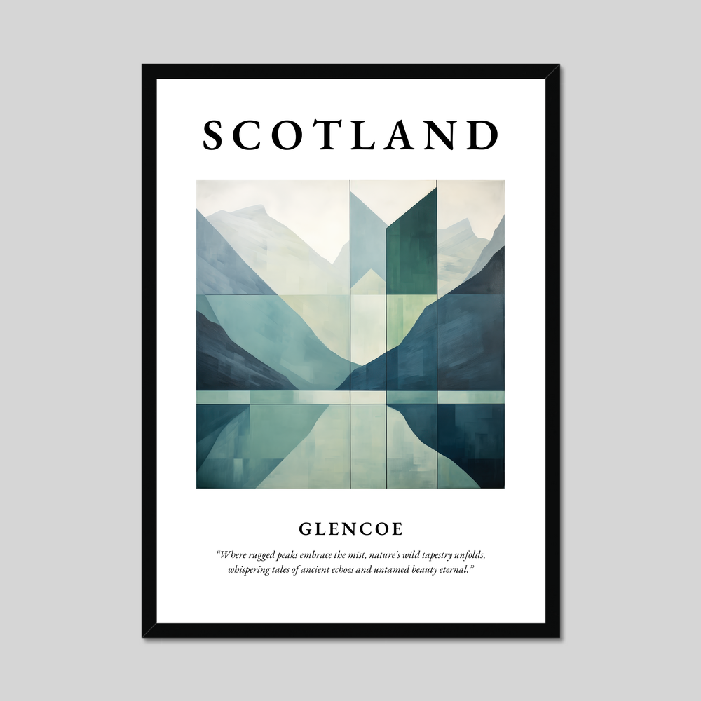 Poster of Glencoe, Scotland.