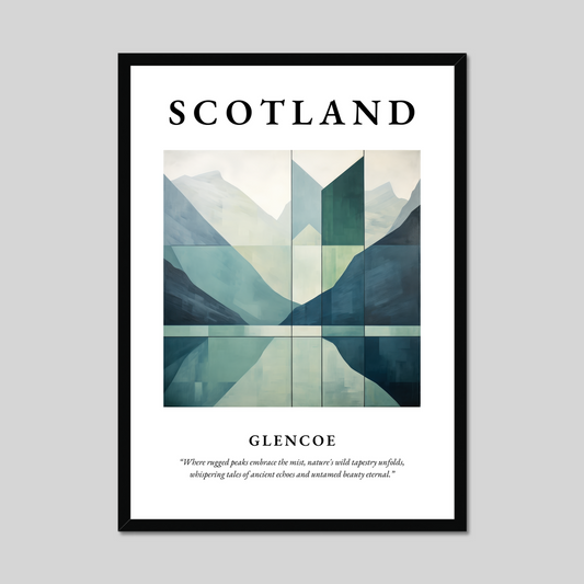 Poster of Glencoe, Scotland.