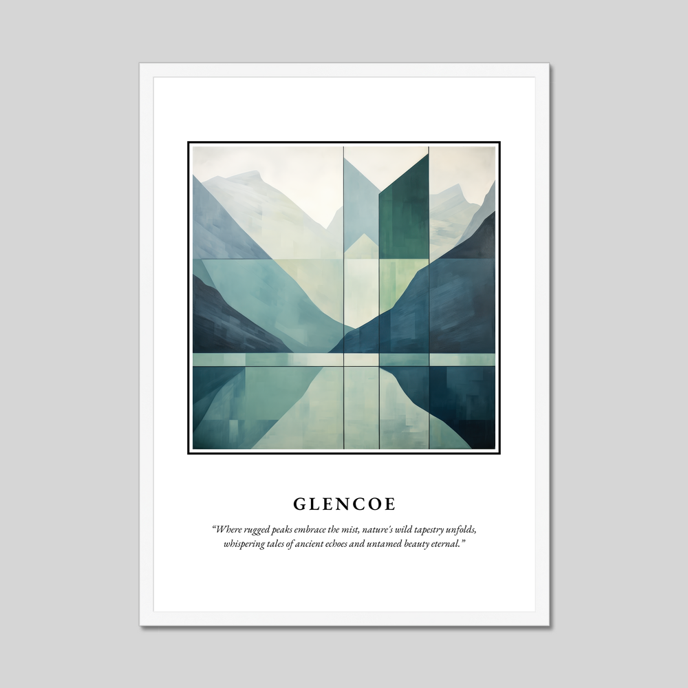 Poster in a white frame