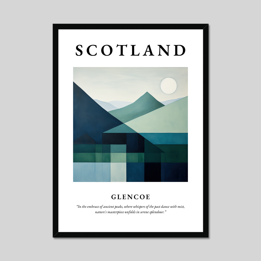 Poster of Glencoe, Scotland.