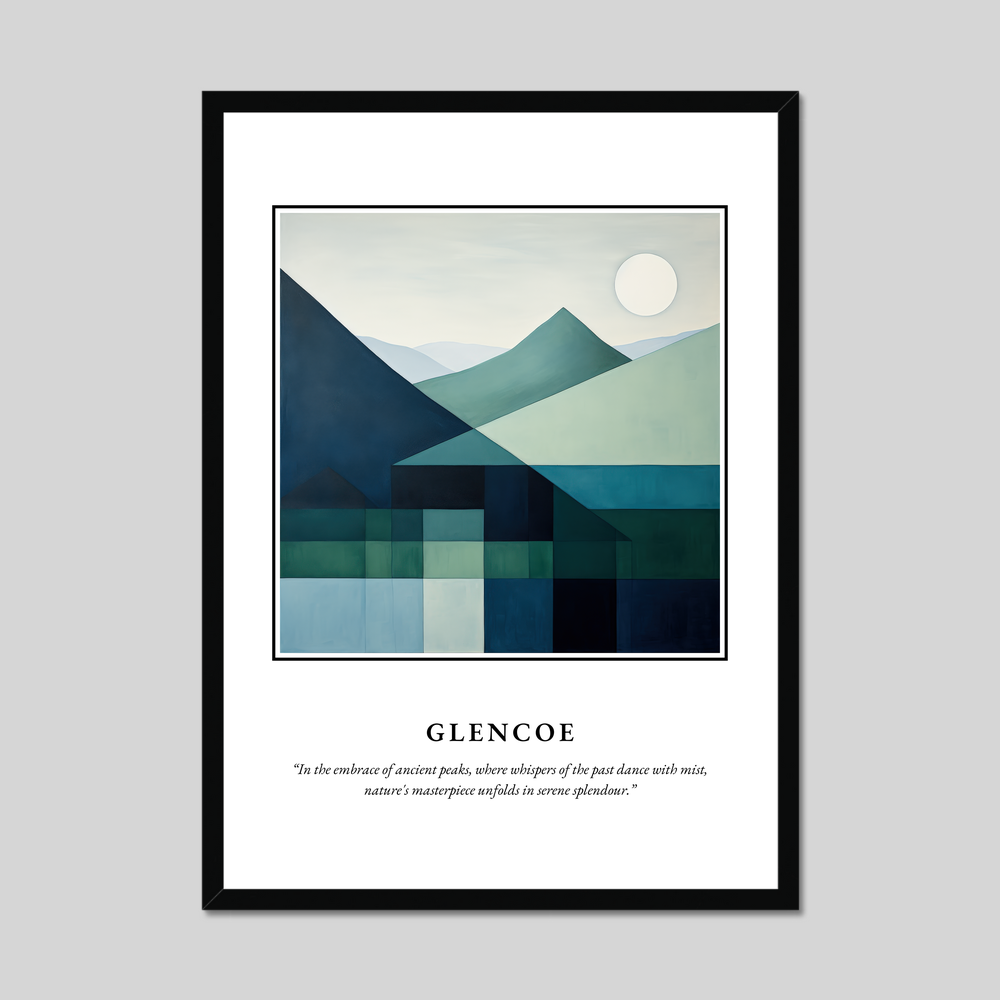 Poster in a black frame