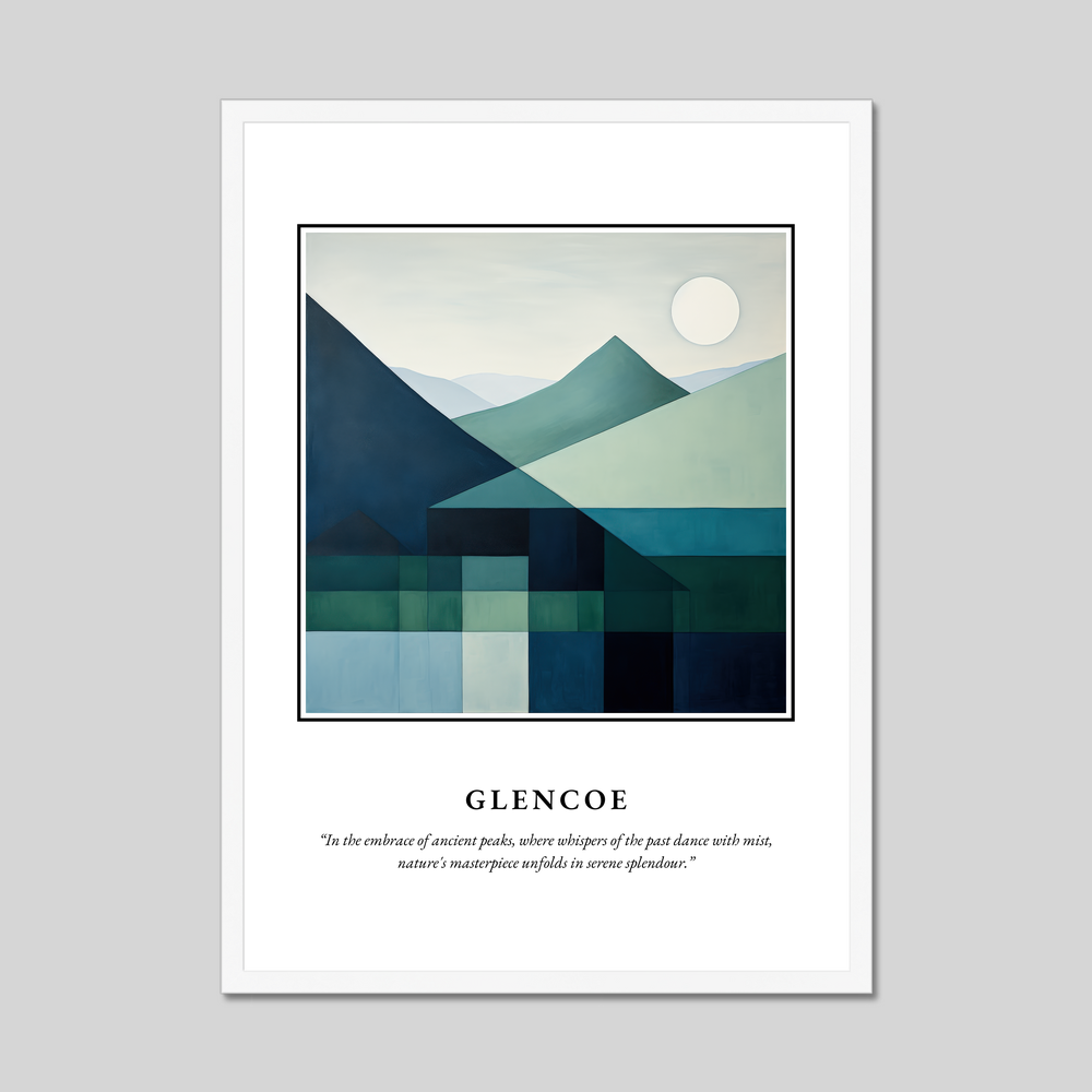 Poster in a white frame