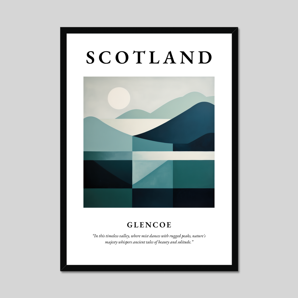 Poster of Glencoe, Scotland.