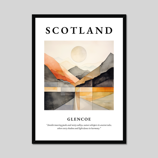 Poster of Glencoe, Scotland.